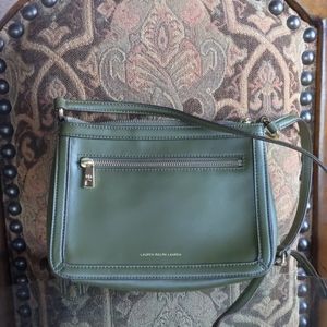 Ralph Lauren Hunter Green crossbody like new